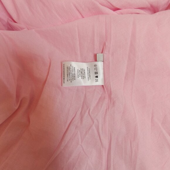 Aje Allaire Strapless Ruffled Shirred Faille Gown Chalk Pink - Picture 14 of 15